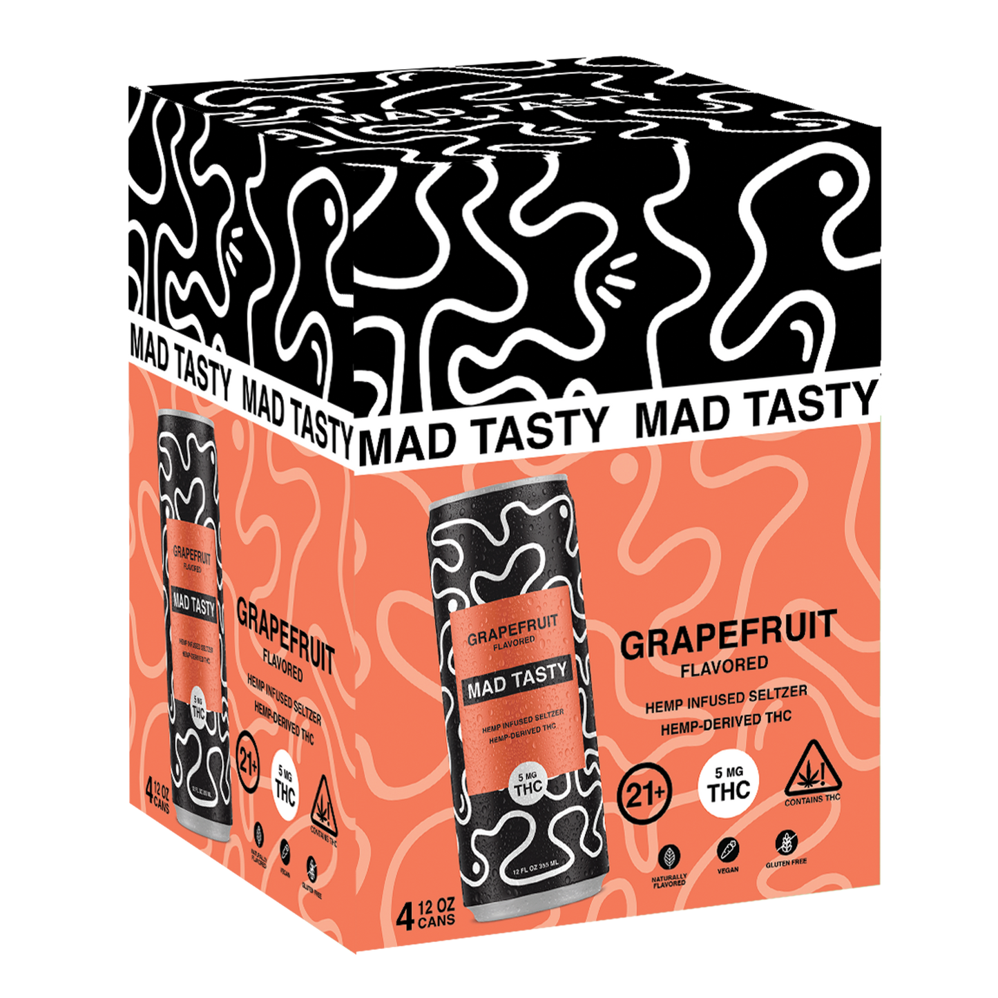 GRAPEFRUIT THC CASE - 6x4pk